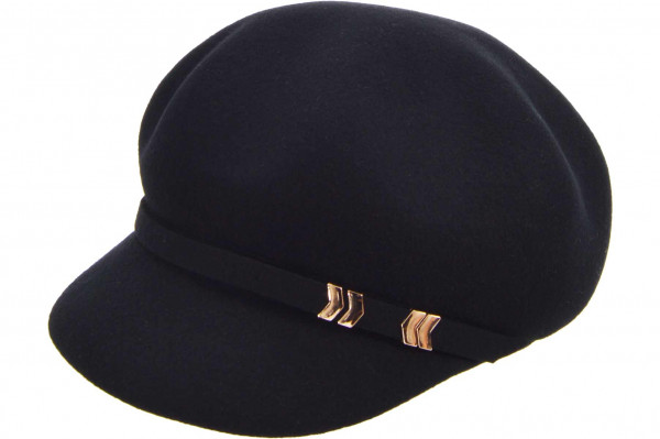 woolfelt cap with golden details 20110-0woolfelt cap with golden details 20110-0 aaa