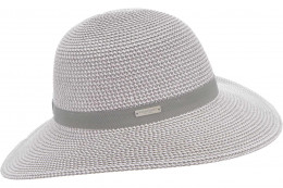 paper braid mix floppy with ribbon trimming 54893-0