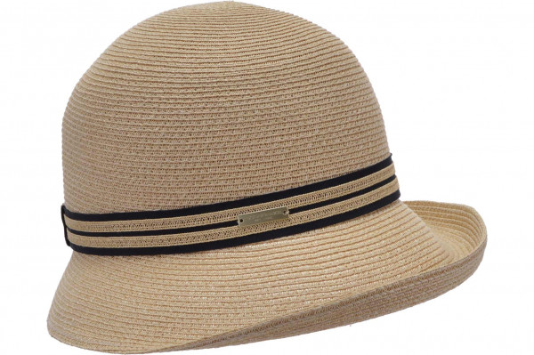 Papierborte Glocke mit schwarzem Garniturband 55616-0Papierborte Glocke mit schwarzem Garniturband 55616-0 aaa