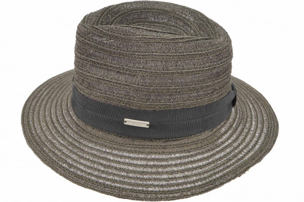 Hanfborte Fedora mit Ripsbandumlage 80380-1Hanfborte Fedora mit Ripsbandumlage 80380-1 aaa