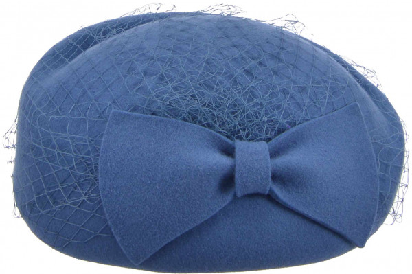 woolfelt pillbox with veil and bow 19506-1woolfelt pillbox with veil and bow 19506-1 aaa