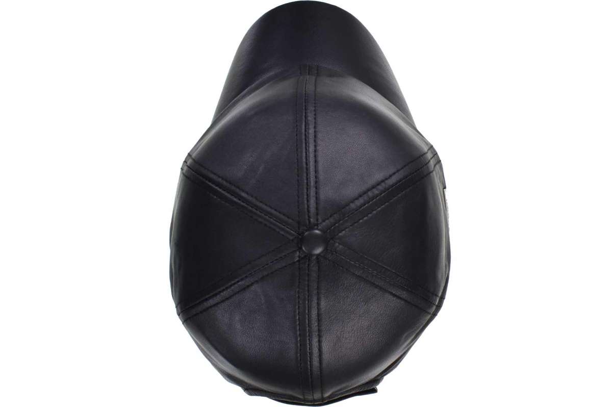 SEEBERGER unisex cut and sewn cap »leather baseballcap 55397-0