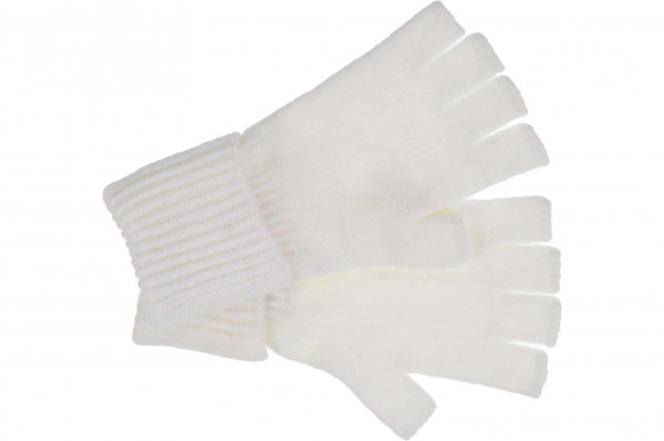 Strick Handschuh ohne Finger 19866-0Strick Handschuh ohne Finger 19866-0 offweiss Orig aaa