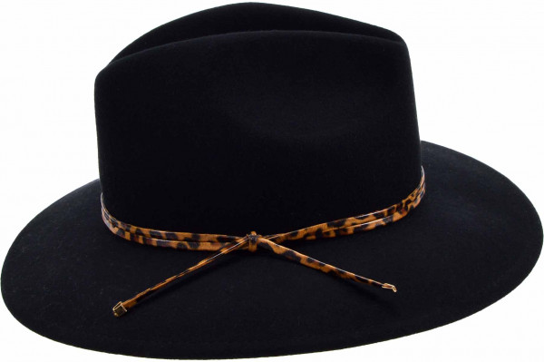 Wollfilz Fedora mit Leoband 20103-0Wollfilz Fedora mit Leoband 20103-0 aaa