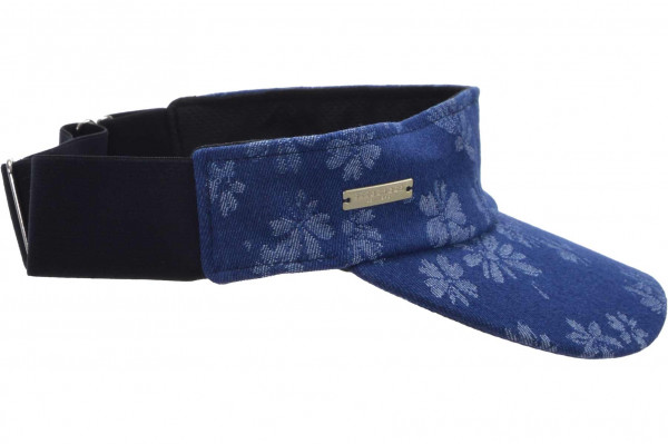 denim fabric visor with flower pattern 55758-0denim fabric visor with flower pattern 55758-0 aaa