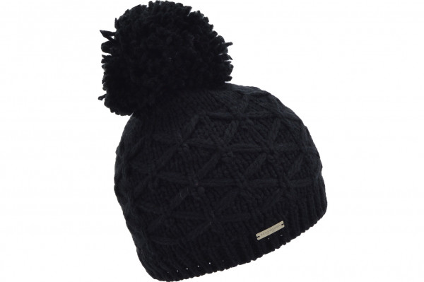 Strickmütze mit Garn PomPom und Zopfmuster 19410-4Strickmütze mit Garn PomPom und Zopfmuster 19410-4 aaa