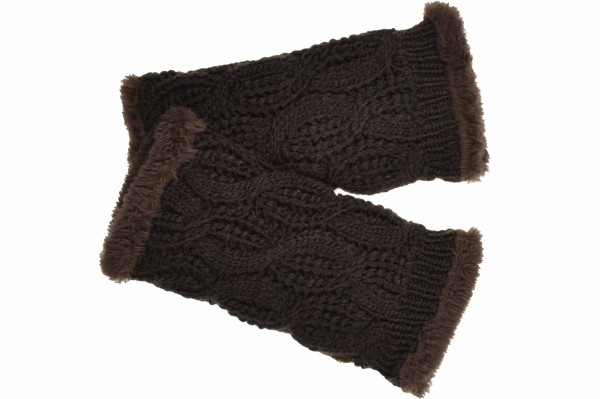 knit cuff with cable structure and teddy lining 19625-0knit cuff with cable structure and teddy lining 19625-0 aaa