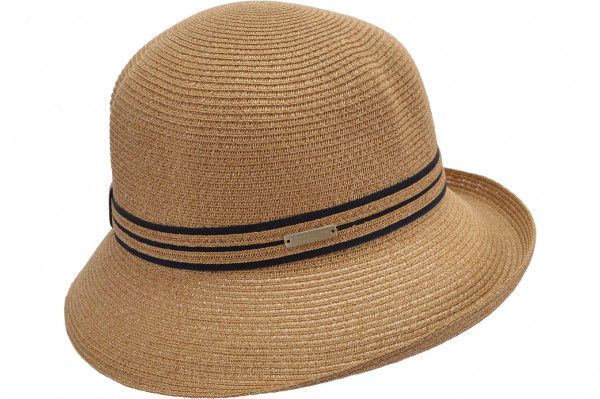 paperstraw cloche with black trimming band 55616-0paperstraw cloche with black trimming band 55616-0 aaa