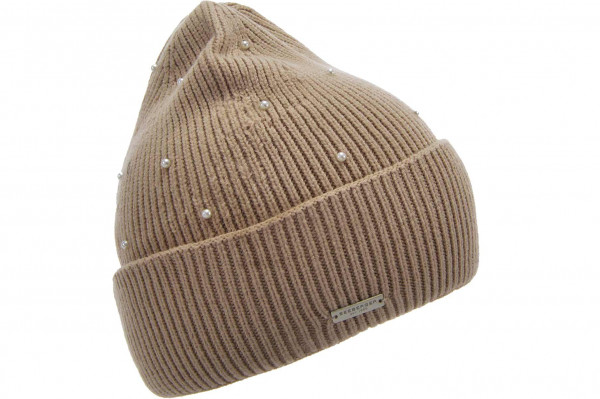 Strickmütze mit Aufschlag und Perlendekoration 19450-0Strickmütze mit Aufschlag und Perlendekoration 19450-0 aaa