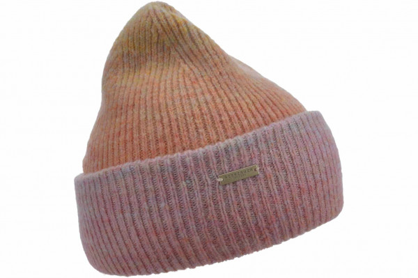 knit turn-up beanie in multicolor yarn 19614-0knit turn-up beanie in multicolor yarn 19614-0 aaa