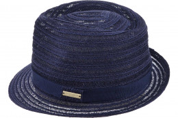 Hanfborte Trillby mit Ripsbandumlage 80379-1