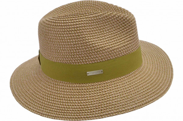 Papierstroh Mix Fedora mit Ripsbandumlage 54891-0Papierstroh Mix Fedora mit Ripsbandumlage 54891-0 aaa